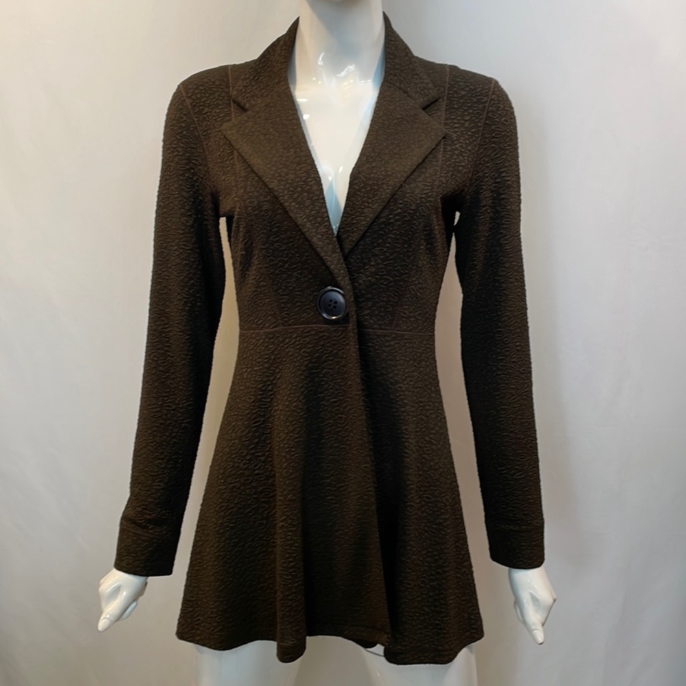 EVA VARRO L/SL EMPIRE WAIST JACKET MINK PEBBLES